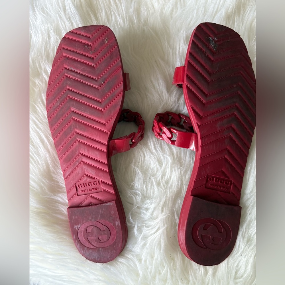 Gucci Rubber Slide Sandals - Picture 7 of 10